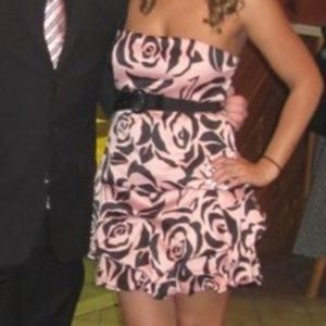 Light pink with flower design dress